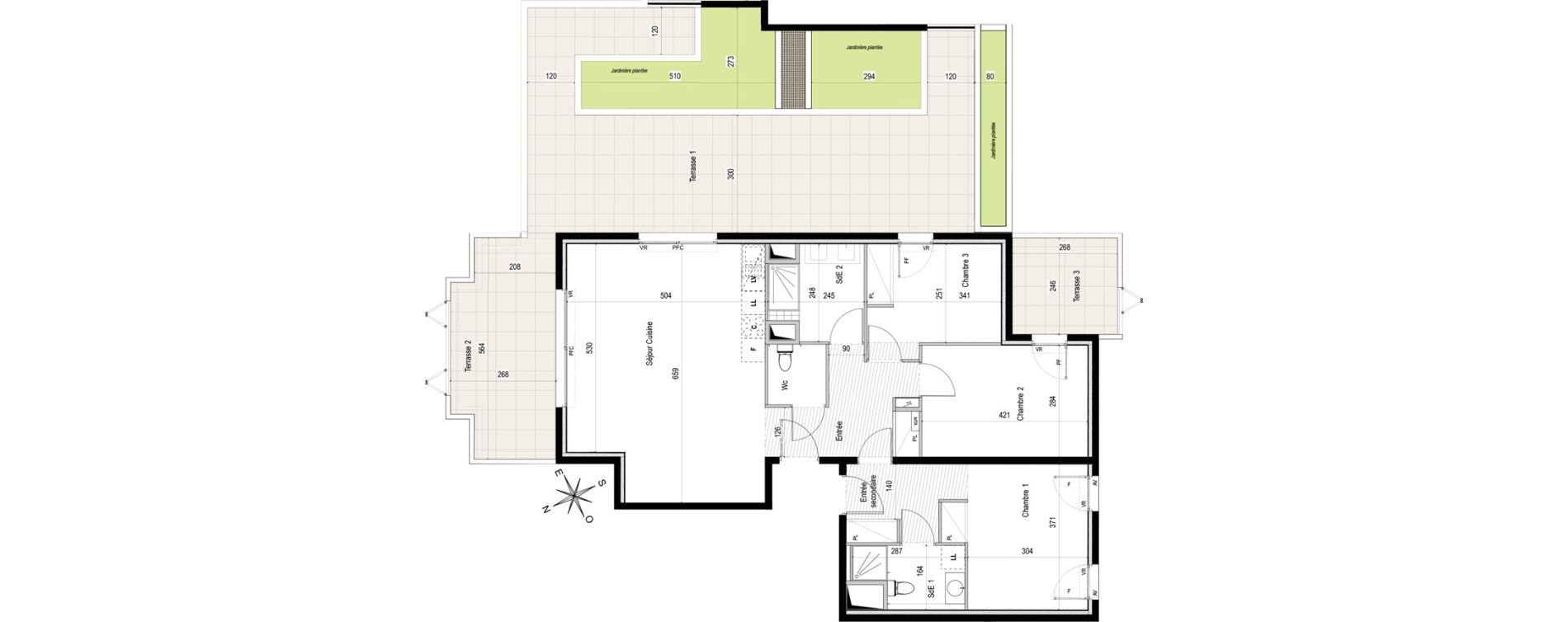 Appartement T4 de 88,20 m2 &agrave; Castelnau-Le-Lez Eureka