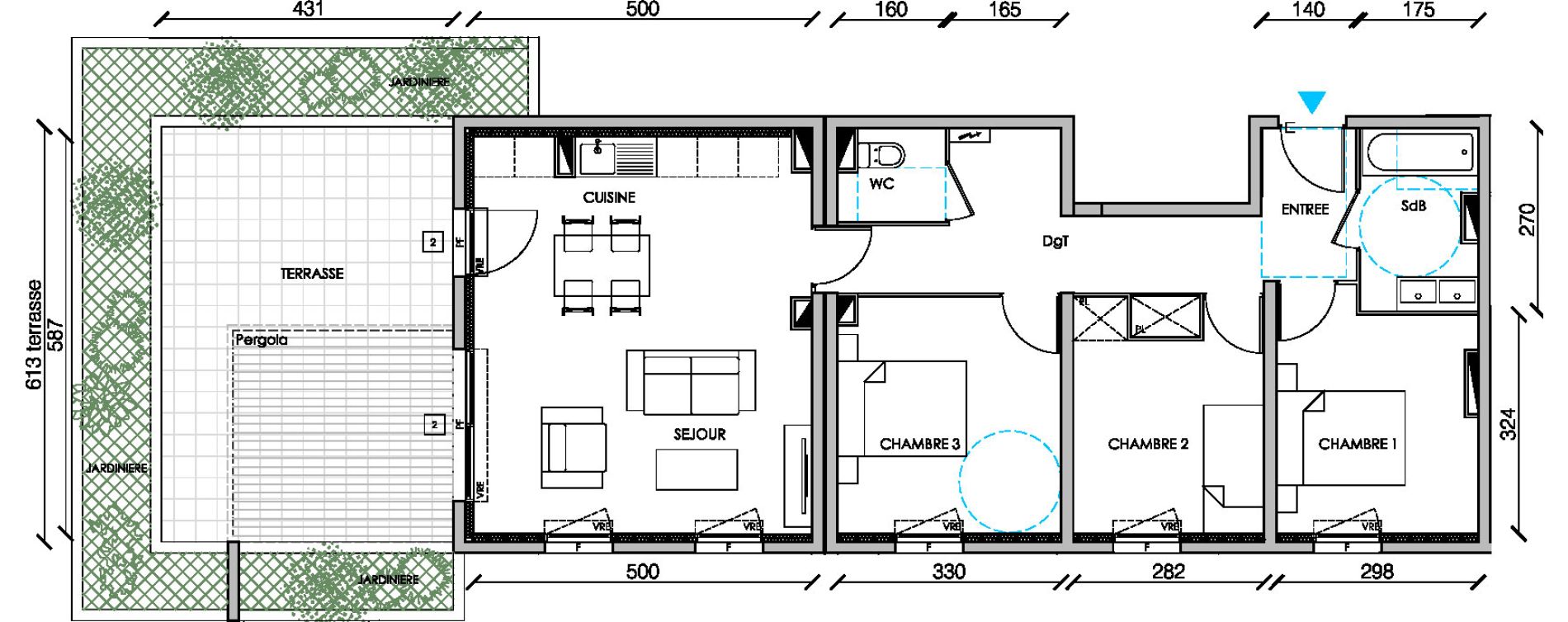 Appartement T4 de 78,60 m2 &agrave; Castelnau-Le-Lez Castelnau le lez centre
