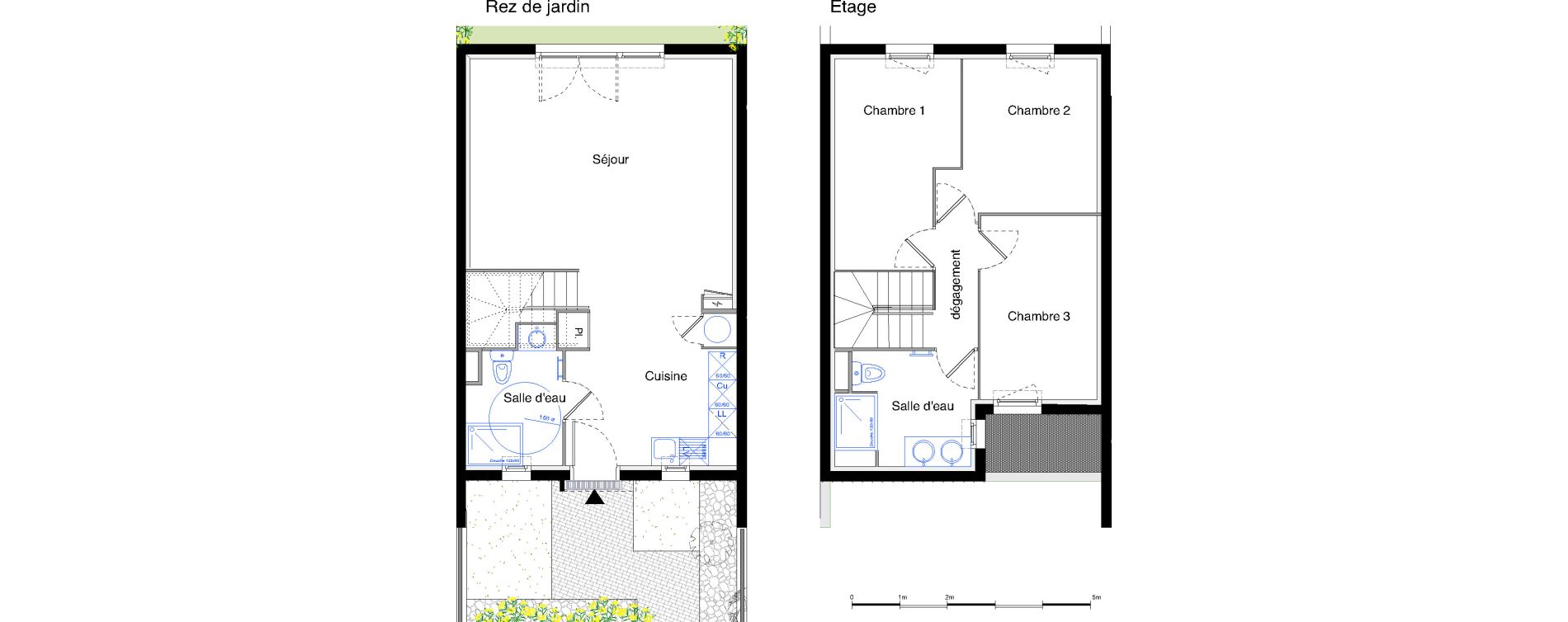 Maison T4 de 82,60 m2 &agrave; Clapiers Le castelet