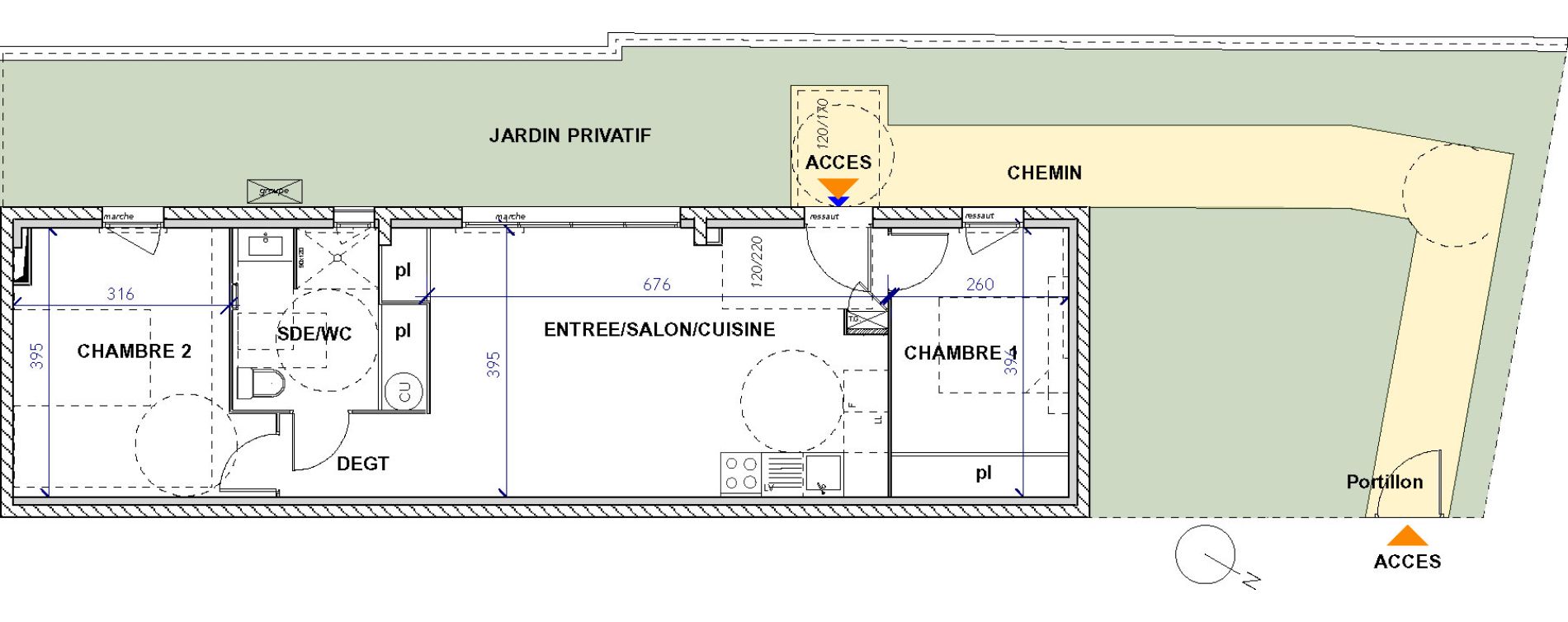 Appartement T3 de 60,70 m2 &agrave; Frontignan Centre