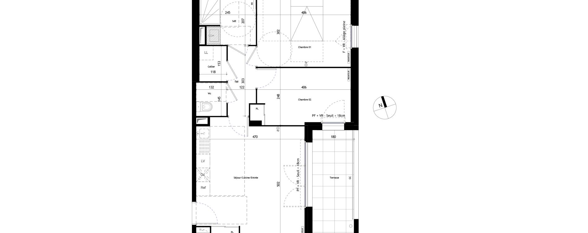 Appartement T3 de 58,10 m2 &agrave; Frontignan Les crozes