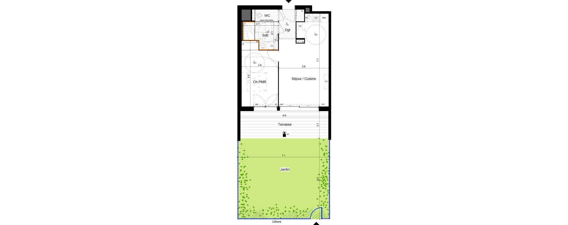 Appartement T2 de 46,90 m2 &agrave; La Grande-Motte Centre