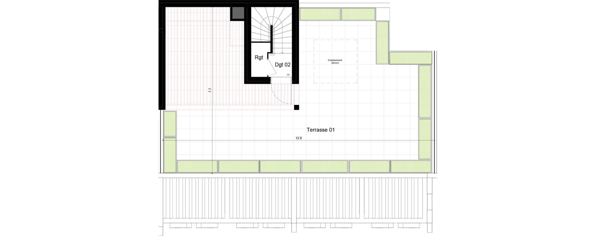 Duplex T4 de 82,60 m2 &agrave; La Grande-Motte Centre