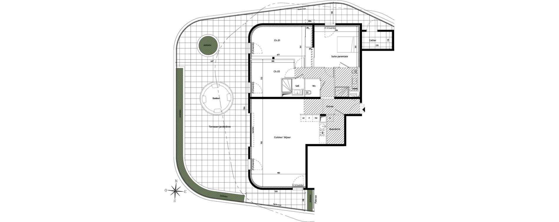 Appartement T4 de 109,50 m2 &agrave; La Grande-Motte Le couchant