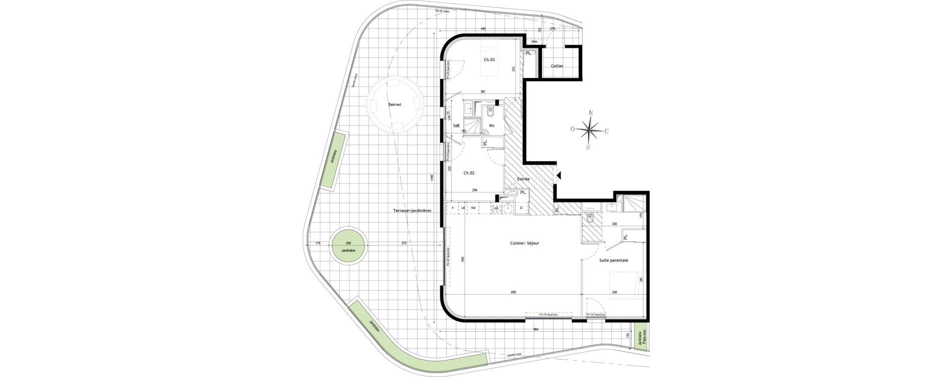Appartement T4 de 94,10 m2 &agrave; La Grande-Motte Le couchant