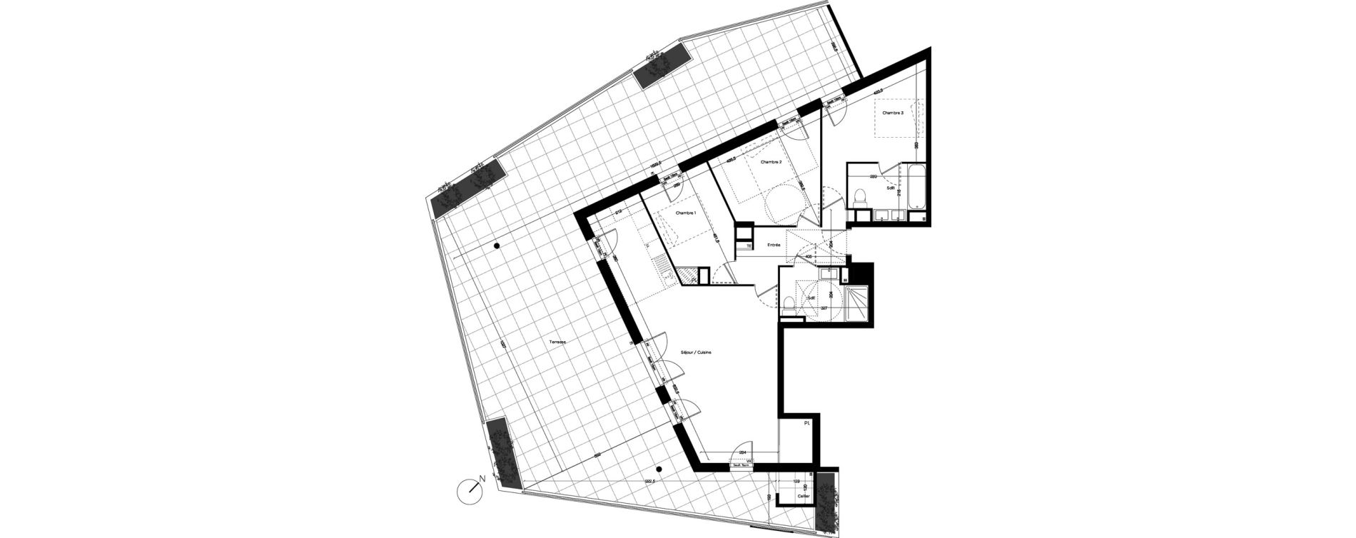 Appartement T4 de 90,58 m2 &agrave; Lattes Centre