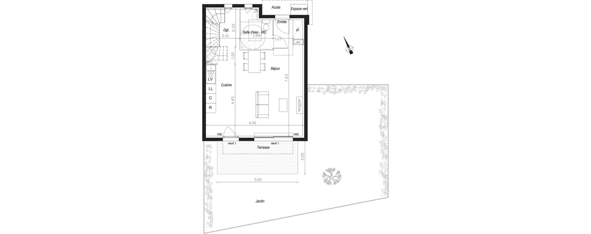 Maison T4 de 83,40 m2 &agrave; Marseillan Centre