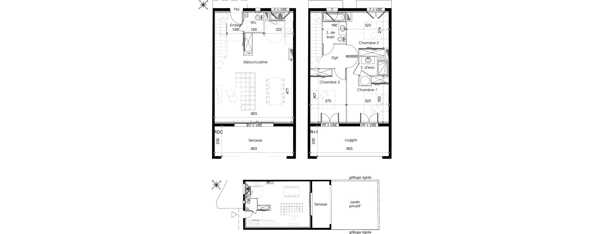 Appartement T4 de 91,80 m2 &agrave; Marseillan Centre