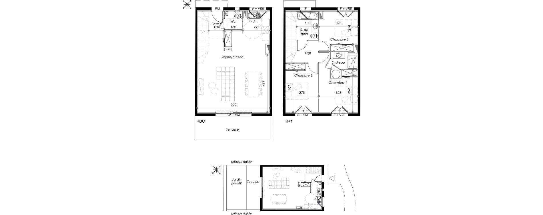 Appartement T4 de 91,80 m2 &agrave; Marseillan Centre