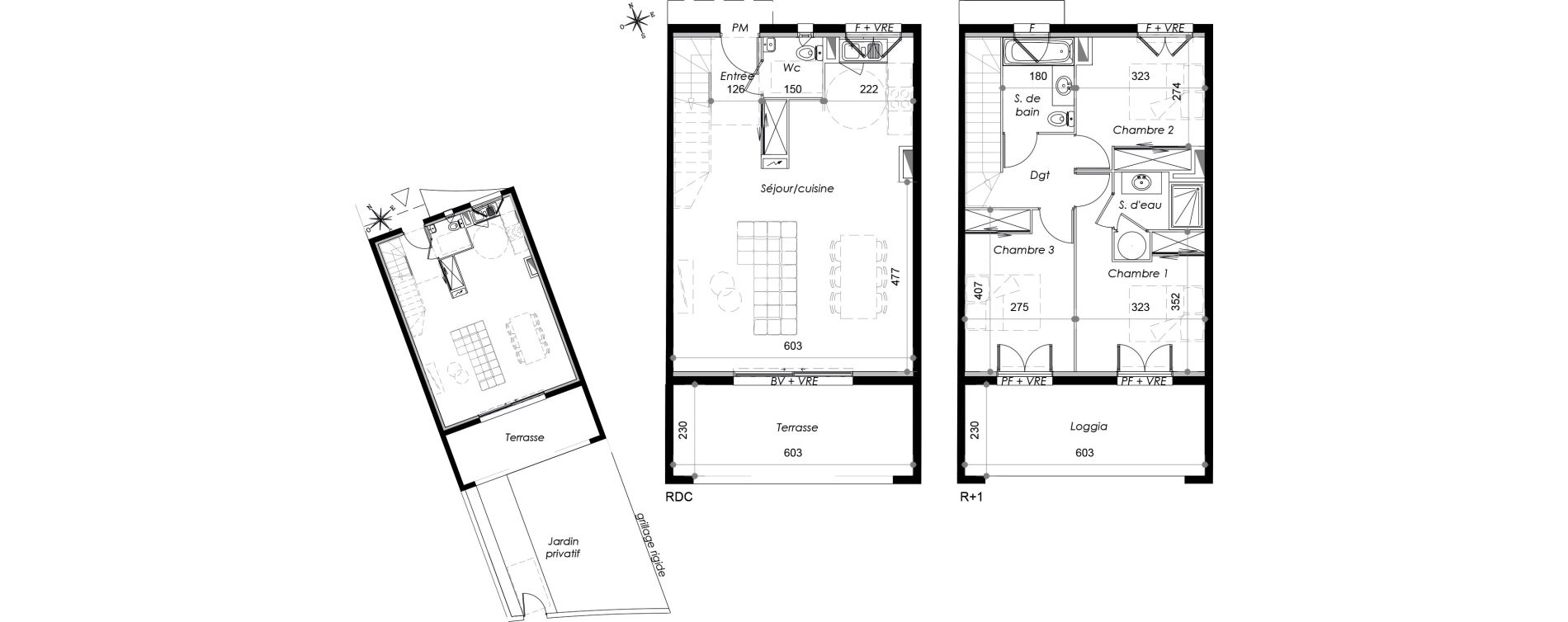 Appartement T4 de 91,80 m2 &agrave; Marseillan Centre