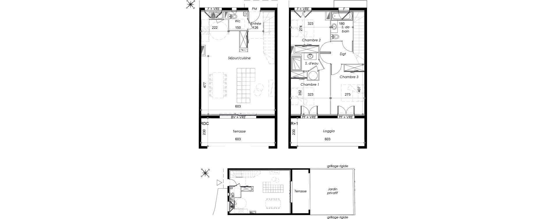 Appartement T4 de 91,80 m2 &agrave; Marseillan Centre