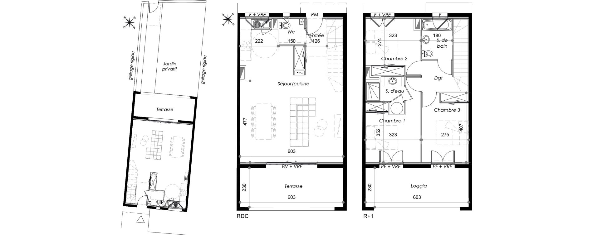 Appartement T4 de 91,80 m2 &agrave; Marseillan Centre