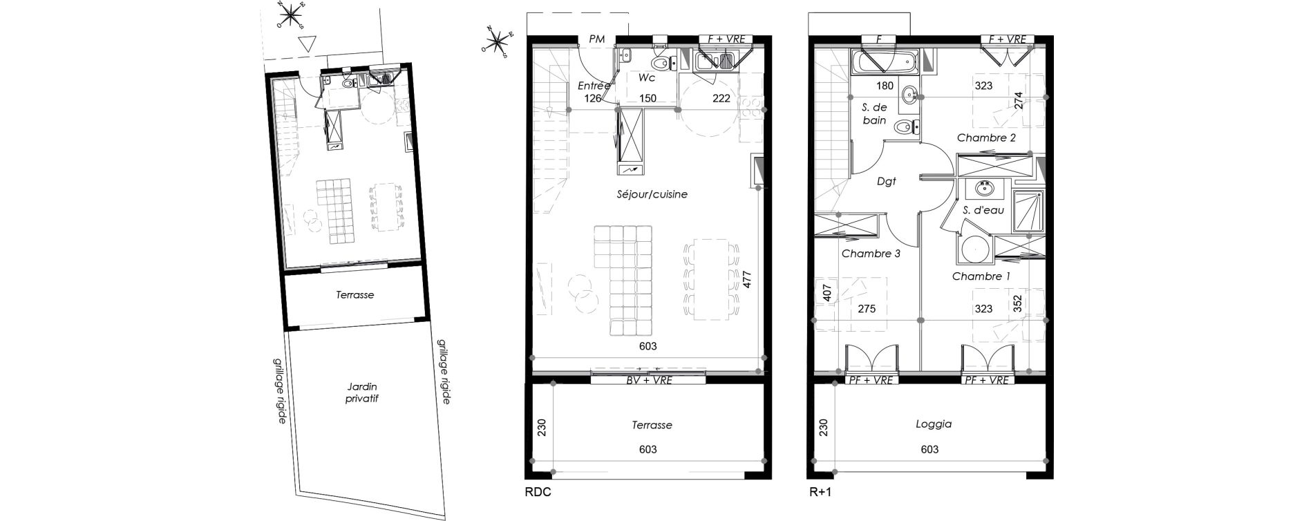 Appartement T4 de 91,80 m2 &agrave; Marseillan Centre