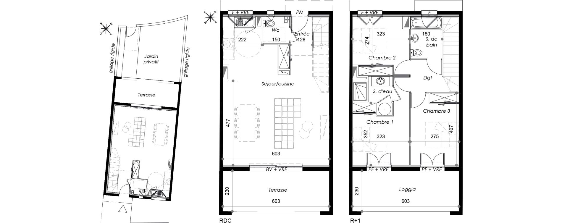 Appartement T4 de 91,80 m2 &agrave; Marseillan Centre