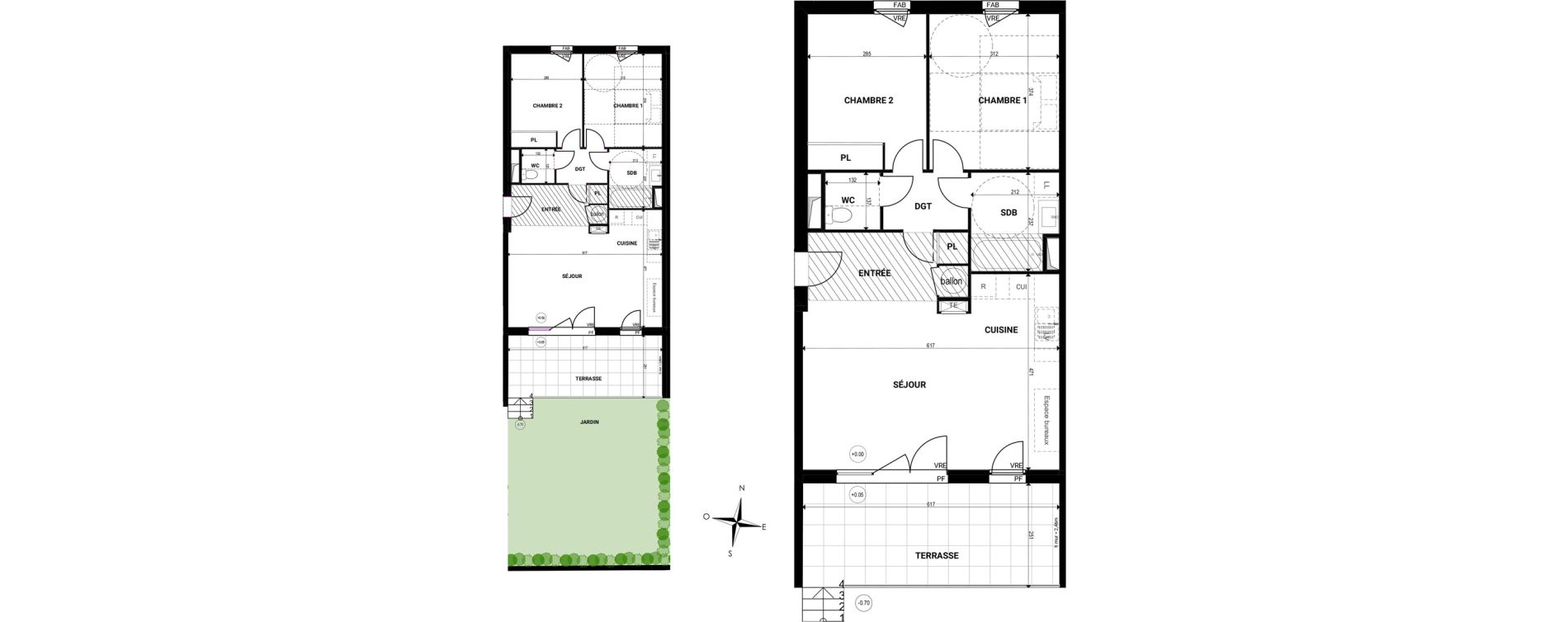 Appartement T3 de 64,10 m2 &agrave; Marsillargues Centre