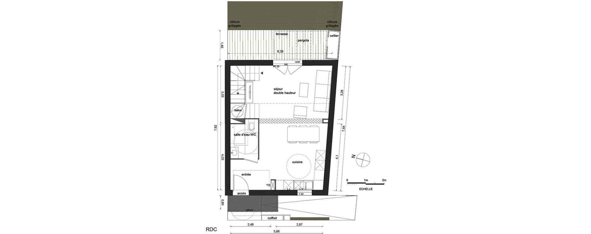 Villa T3 de 71,09 m2 &agrave; Marsillargues La laune