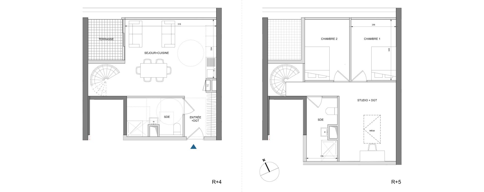 Appartement T3 de 75,50 m2 &agrave; Montpellier Cit&eacute; cr&eacute;ative