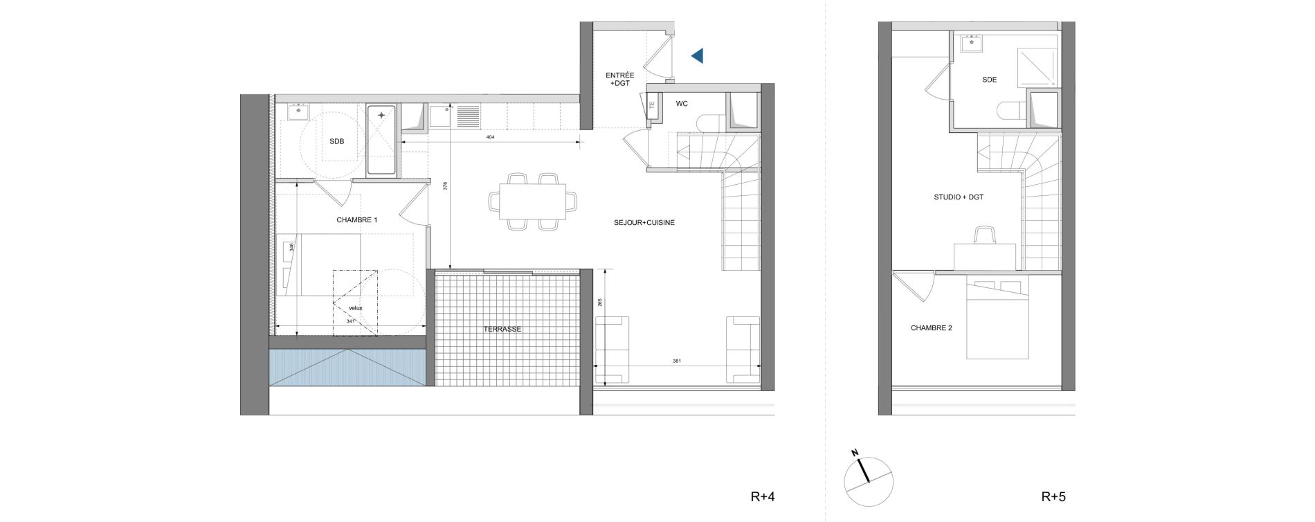 Appartement T3 de 79,60 m2 &agrave; Montpellier Cit&eacute; cr&eacute;ative
