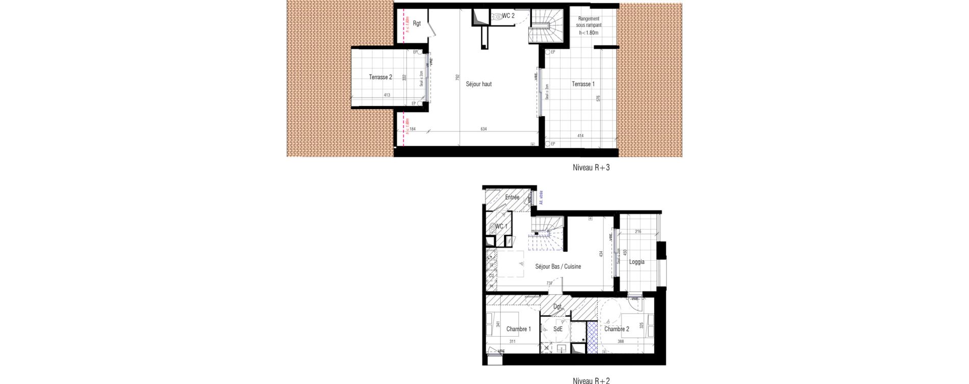 Appartement T4 de 115,60 m2 &agrave; Saint-G&eacute;ly-Du-Fesc Centre