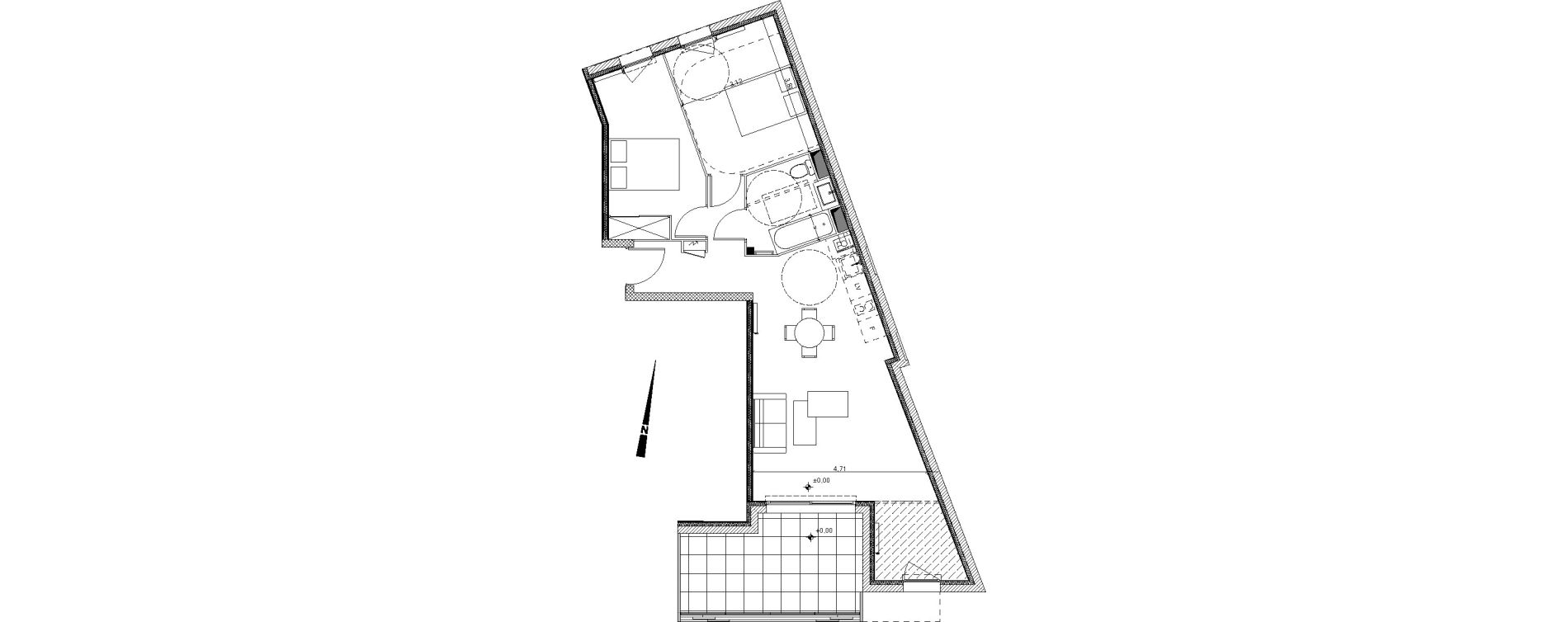Appartement T3 de 65,07 m2 &agrave; S&egrave;te Mont saint clair