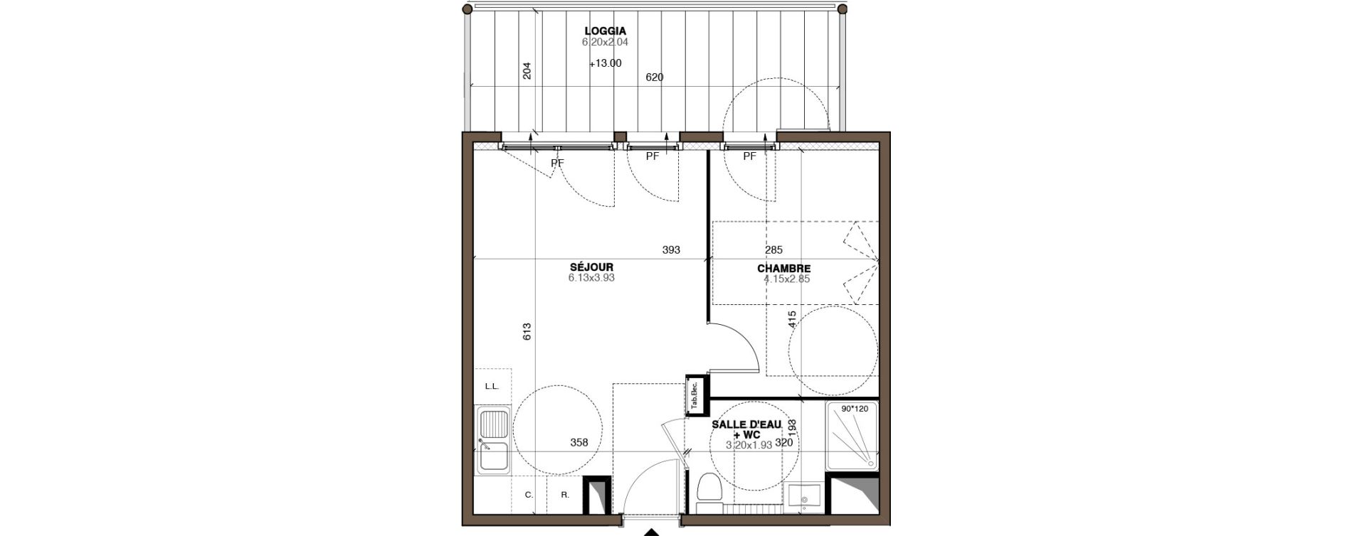 Appartement T2 de 40,00 m2 &agrave; Vendargues Centre