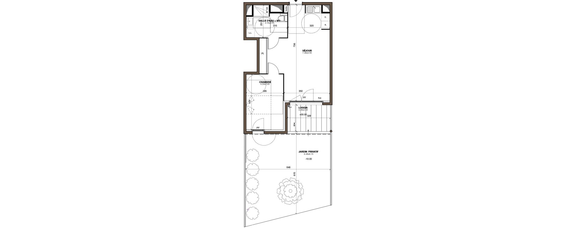 Appartement T2 de 47,70 m2 &agrave; Vendargues Centre