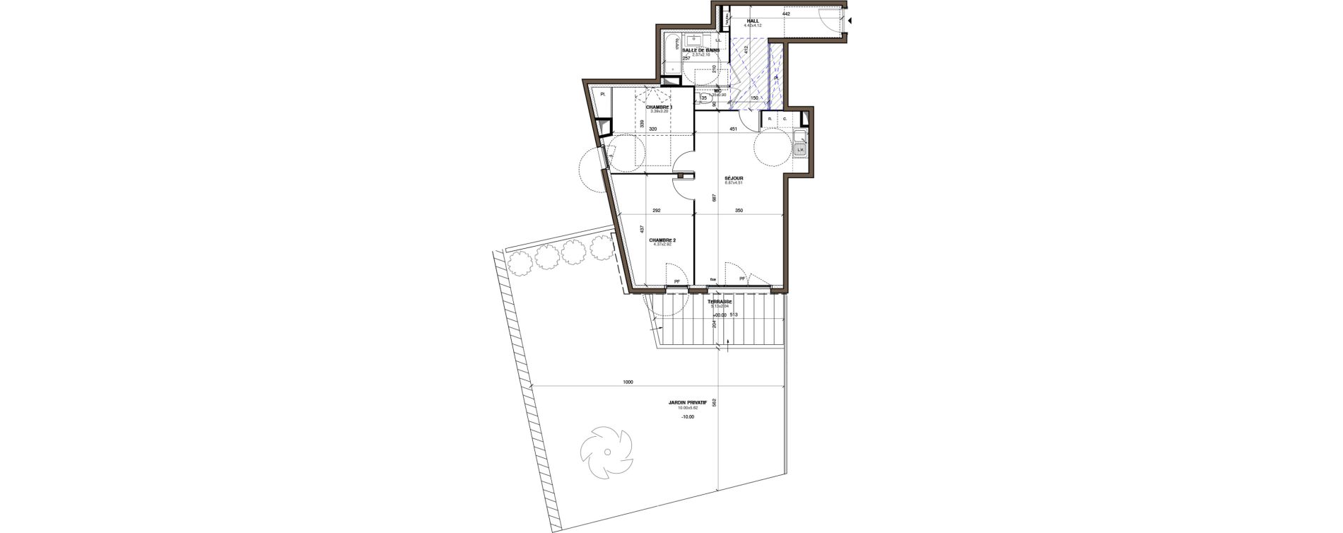 Appartement T3 de 67,40 m2 &agrave; Vendargues Centre