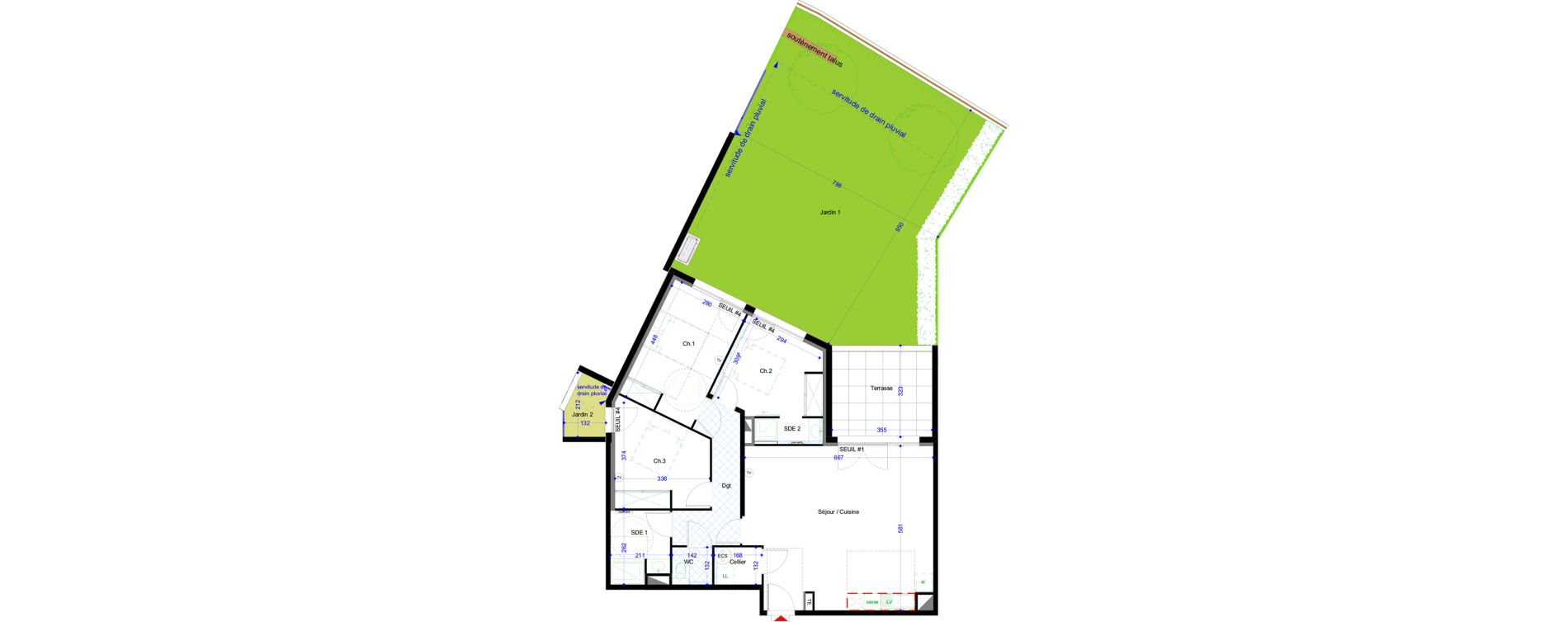 Appartement T4 de 88,65 m2 &agrave; Vic-La-Gardiole Centre