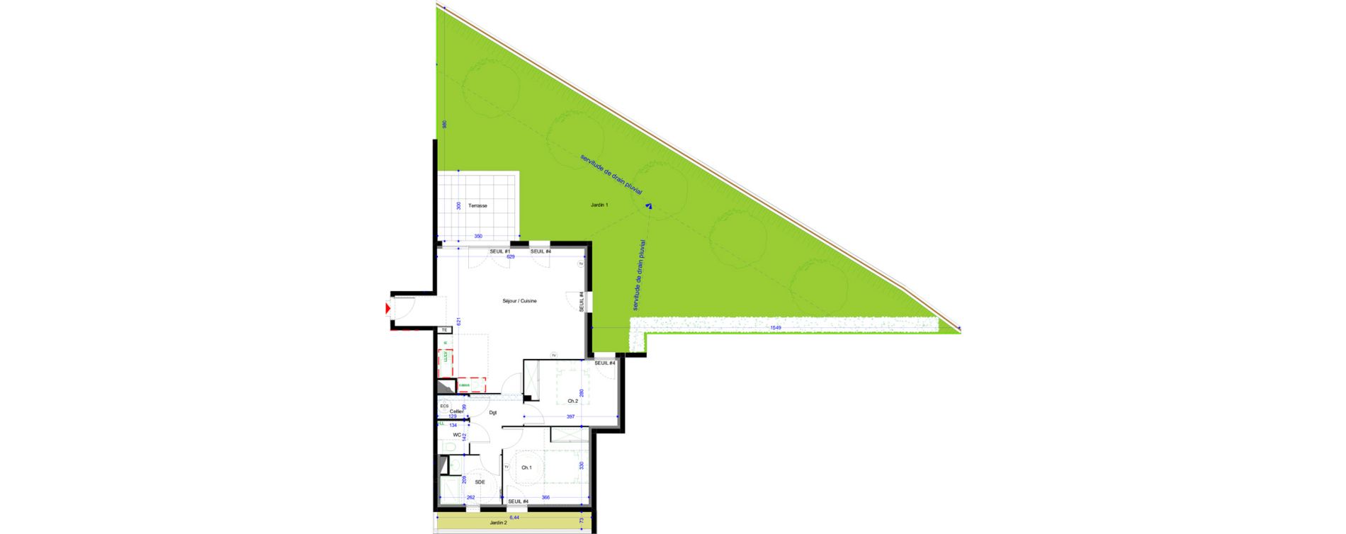 Appartement T3 de 72,48 m2 &agrave; Vic-La-Gardiole Centre