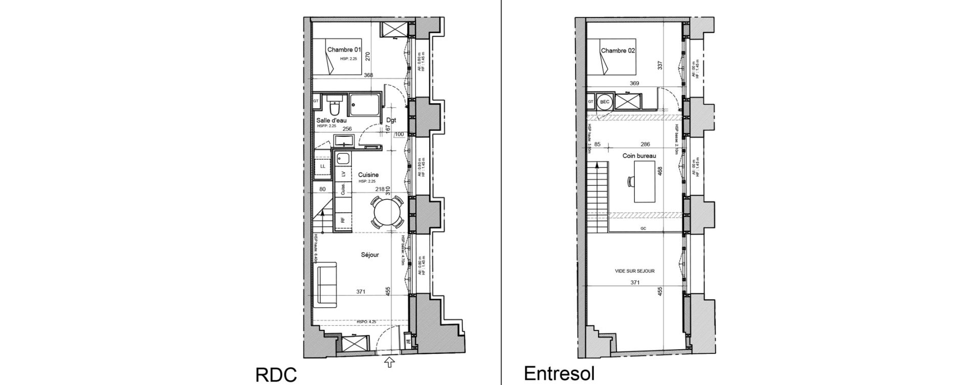 Duplex T3 de 68,90 m2 &agrave; Souillac Centre