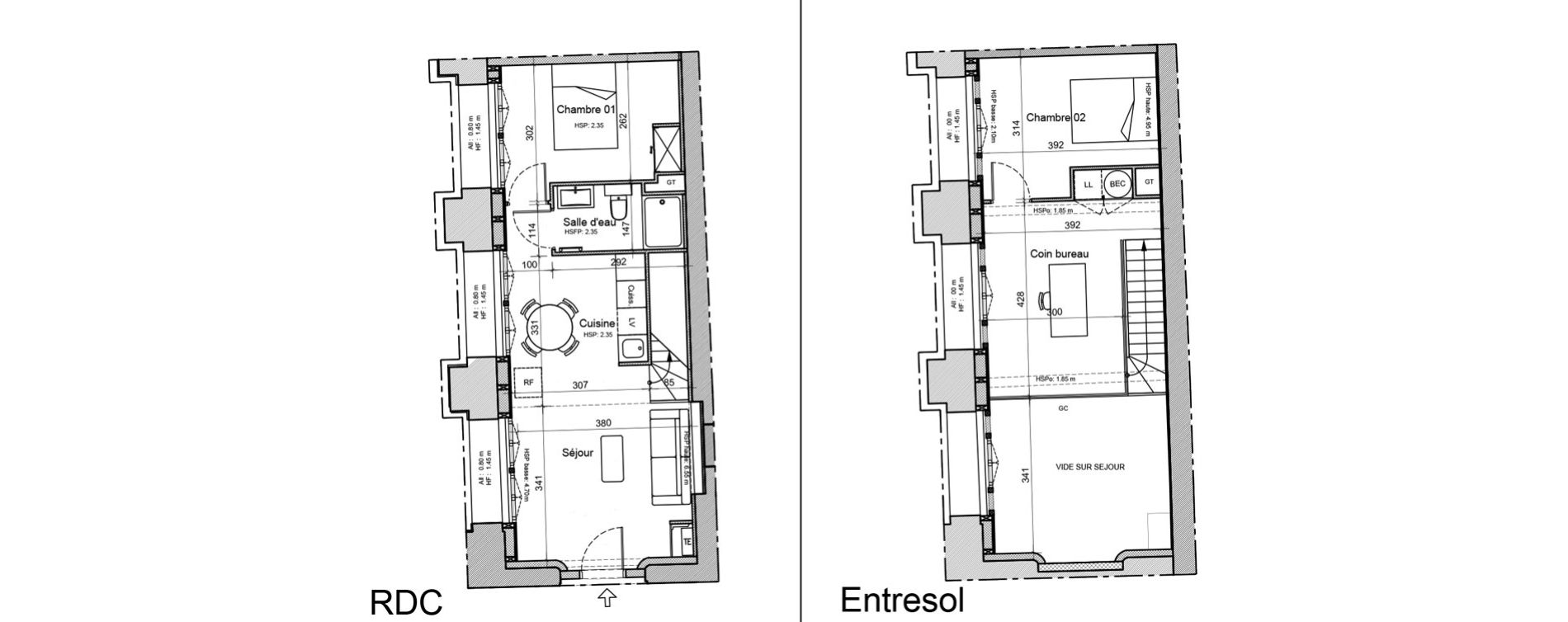 Duplex T3 de 64,90 m2 &agrave; Souillac Centre