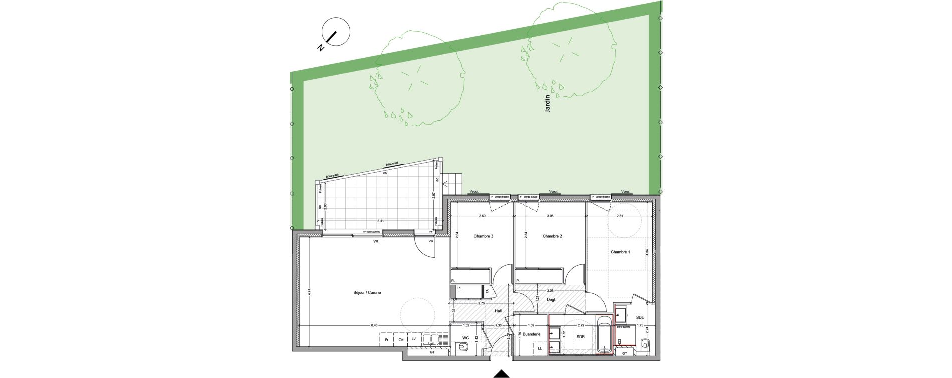 Appartement T4 de 85,33 m2 &agrave; Argel&egrave;s-Sur-Mer Centre