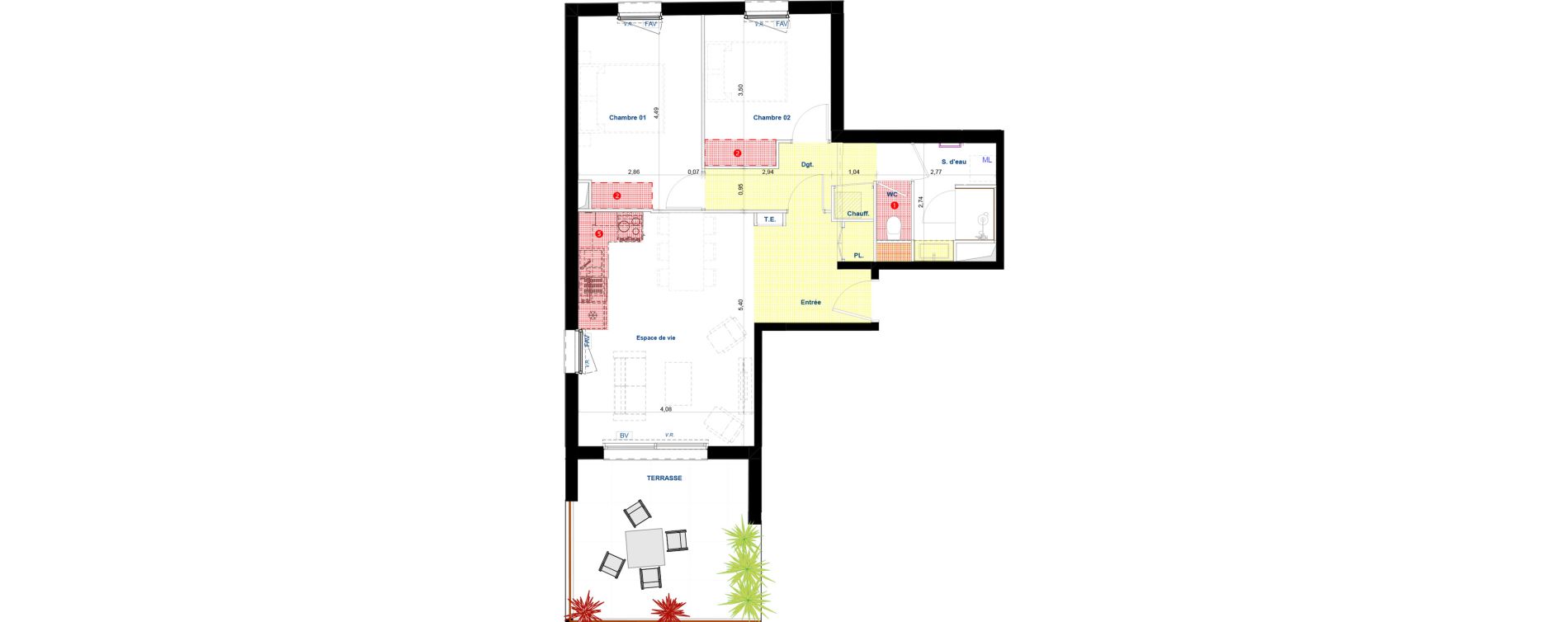 Appartement T3 de 62,11 m2 &agrave; Argel&egrave;s-Sur-Mer Centre