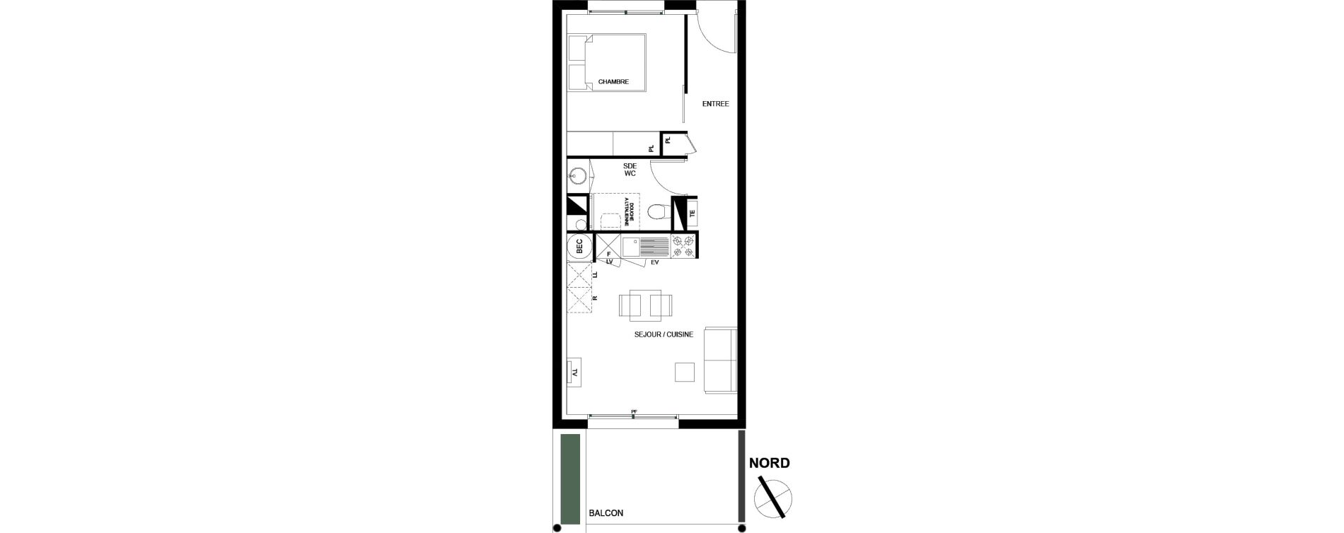 Appartement T2 de 37,93 m2 &agrave; Banyuls-Sur-Mer Centre