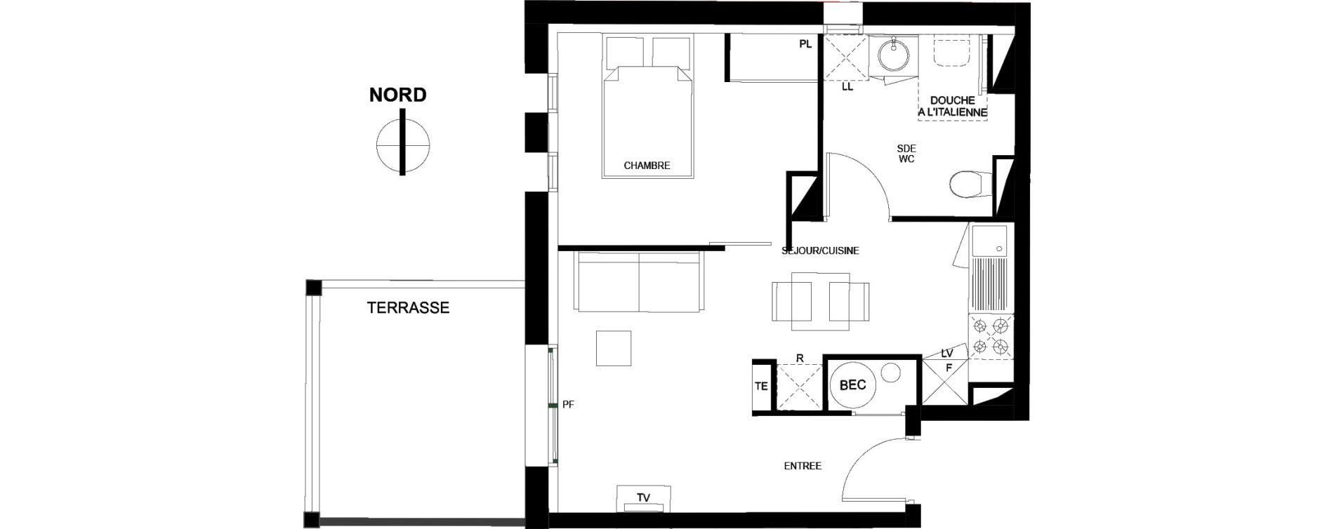 Appartement T2 de 33,53 m2 &agrave; Banyuls-Sur-Mer Centre