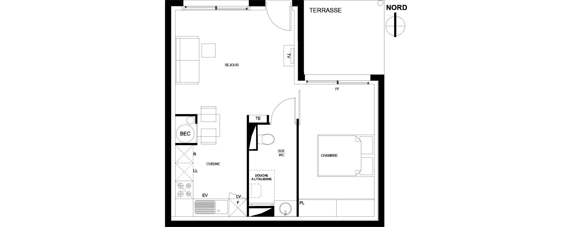 Appartement T2 de 38,00 m2 &agrave; Banyuls-Sur-Mer Centre