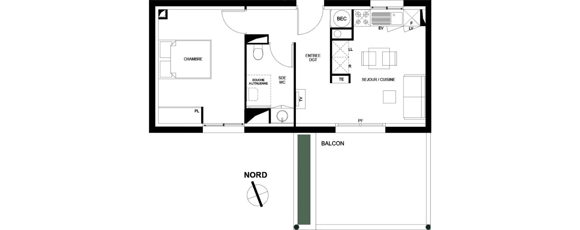Appartement T2 de 37,48 m2 &agrave; Banyuls-Sur-Mer Centre