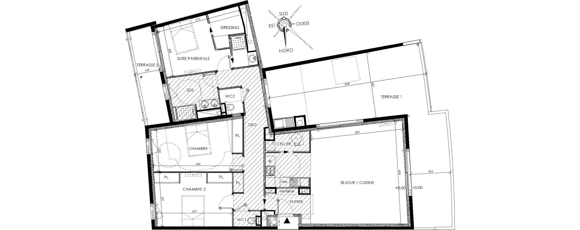 Appartement T4 de 122,00 m2 &agrave; Canet-En-Roussillon Port aliz&eacute;s