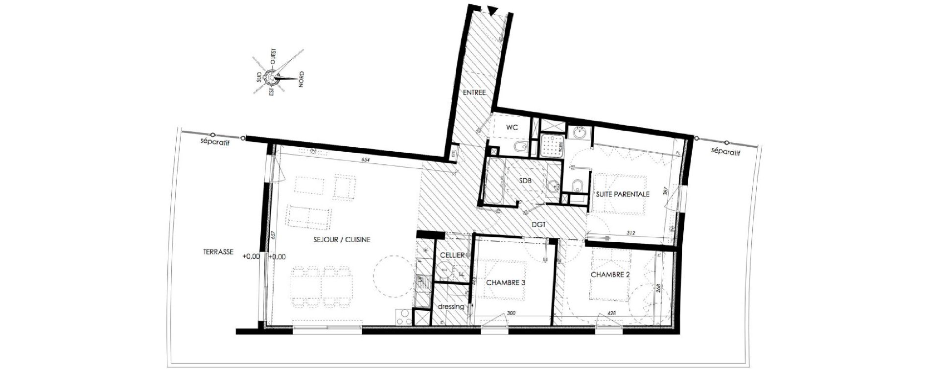 Appartement T4 de 100,00 m2 &agrave; Canet-En-Roussillon Port aliz&eacute;s