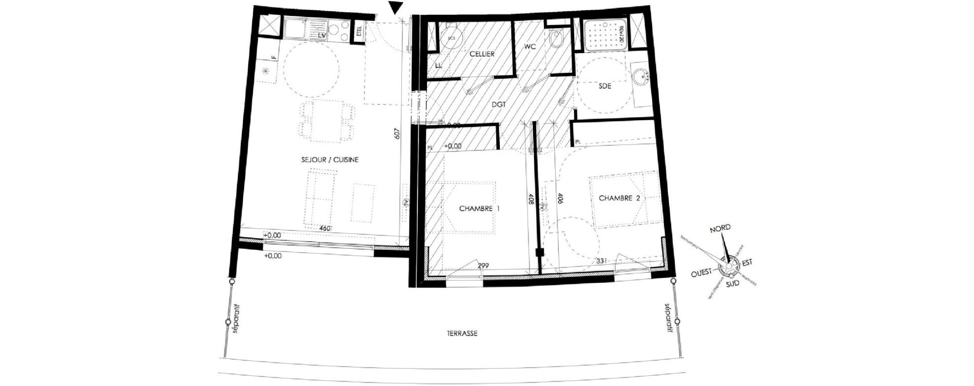 Appartement T3 de 66,00 m2 &agrave; Canet-En-Roussillon Port aliz&eacute;s