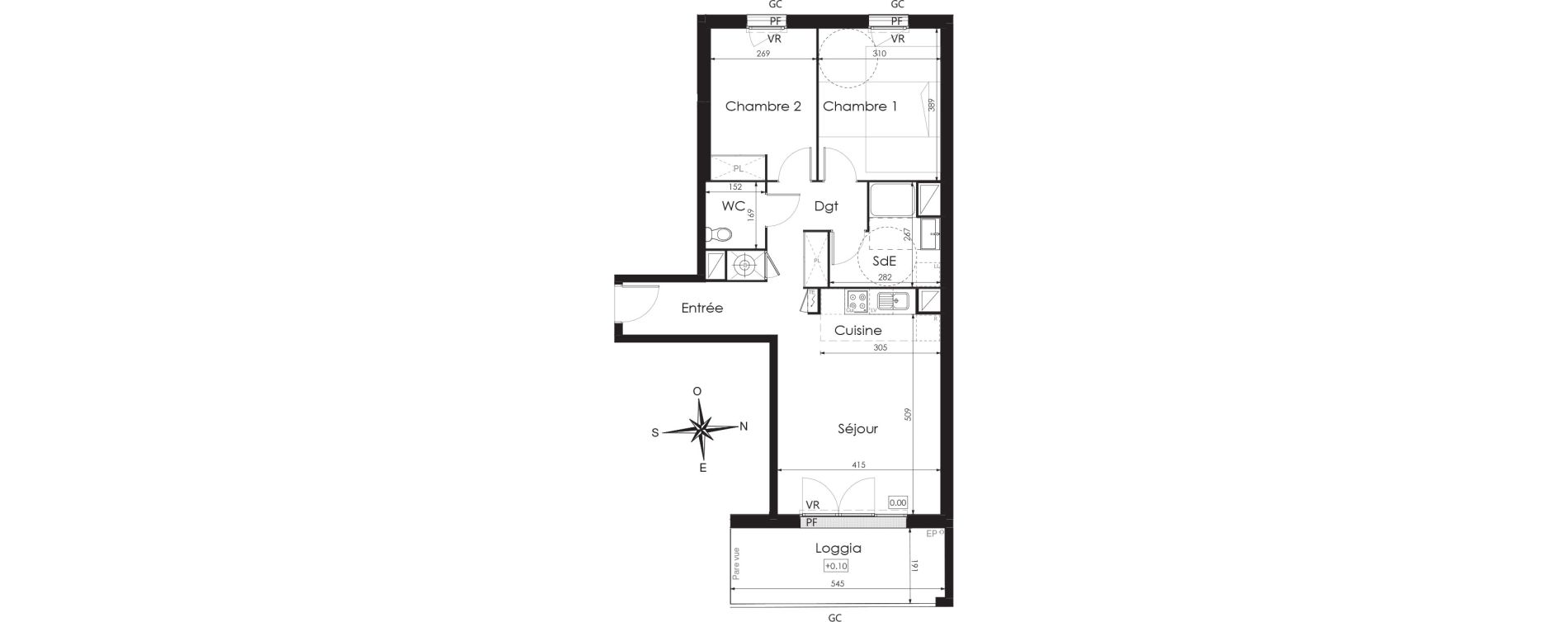 Appartement T3 de 64,95 m2 &agrave; Canet-En-Roussillon Europa