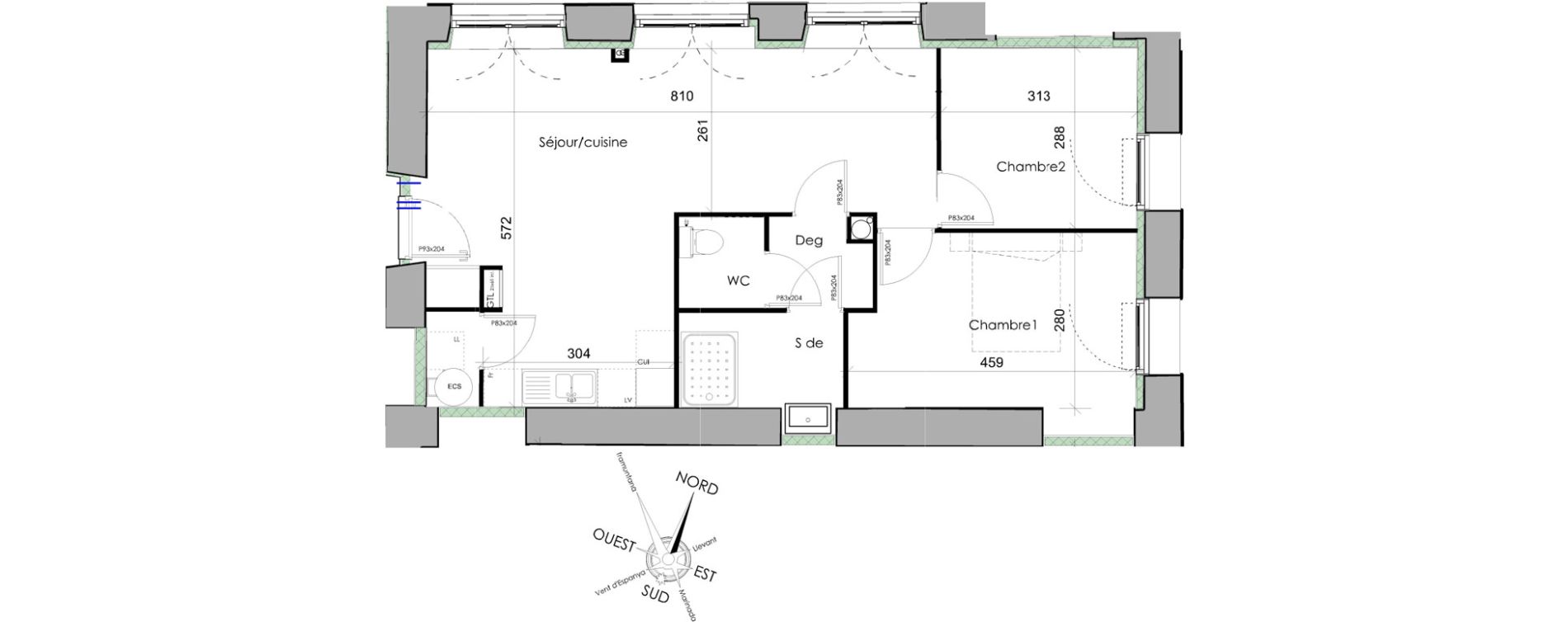 Appartement T3 de 63,50 m2 &agrave; Font-Romeu-Odeillo-Via Centre
