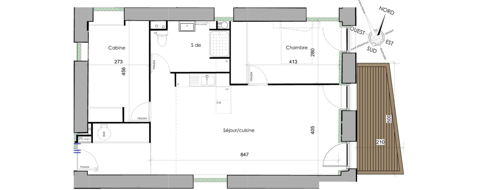Appartement T3 de 76,80 m2 &agrave; Font-Romeu-Odeillo-Via Centre