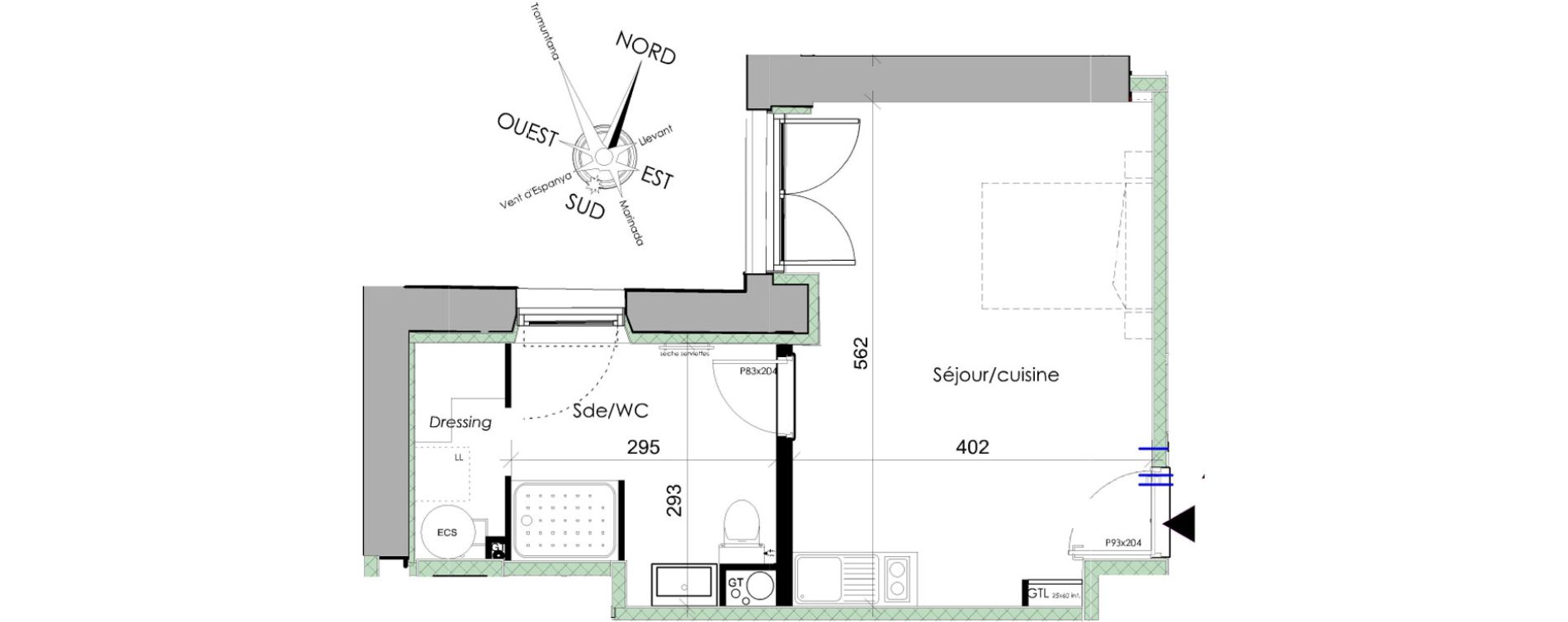 Appartement T1 de 32,10 m2 &agrave; Font-Romeu-Odeillo-Via Centre
