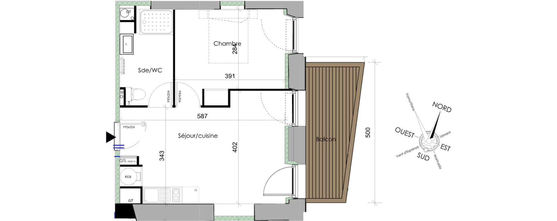Appartement T2 de 40,00 m2 &agrave; Font-Romeu-Odeillo-Via Centre