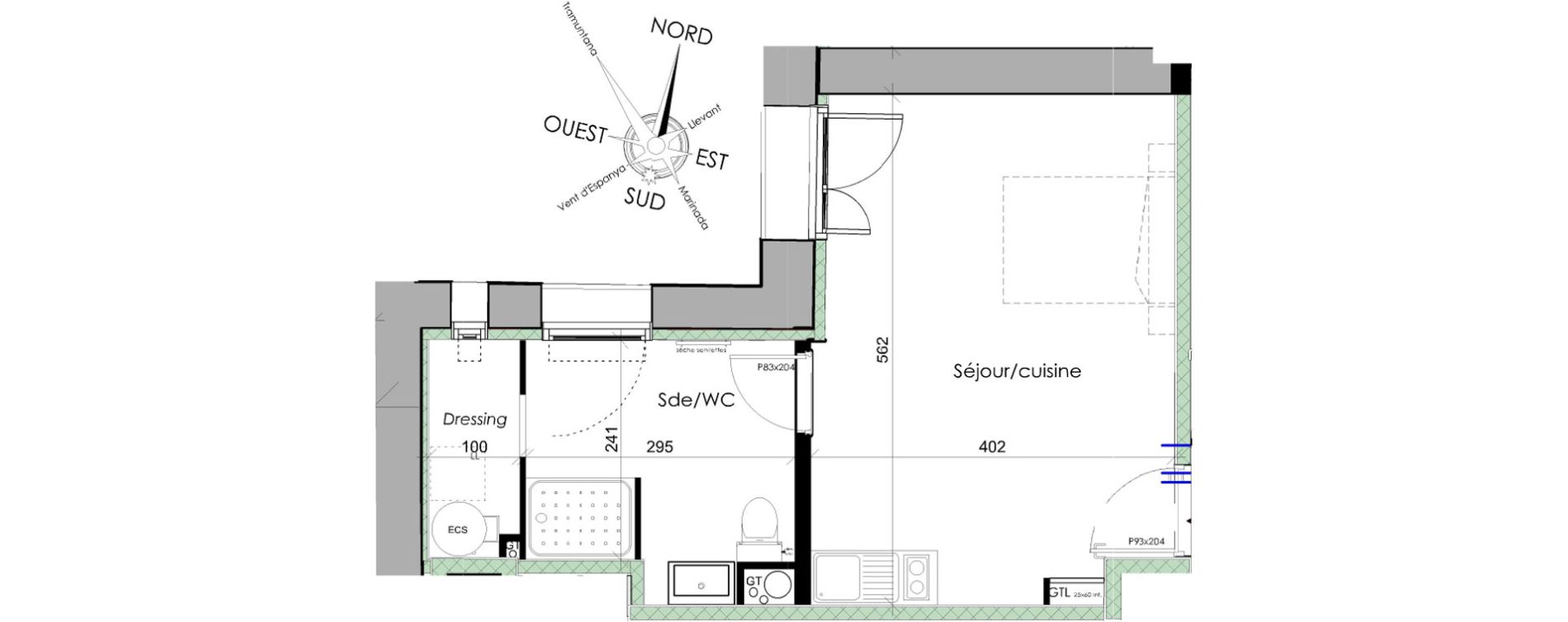 Appartement T1 de 31,70 m2 &agrave; Font-Romeu-Odeillo-Via Centre
