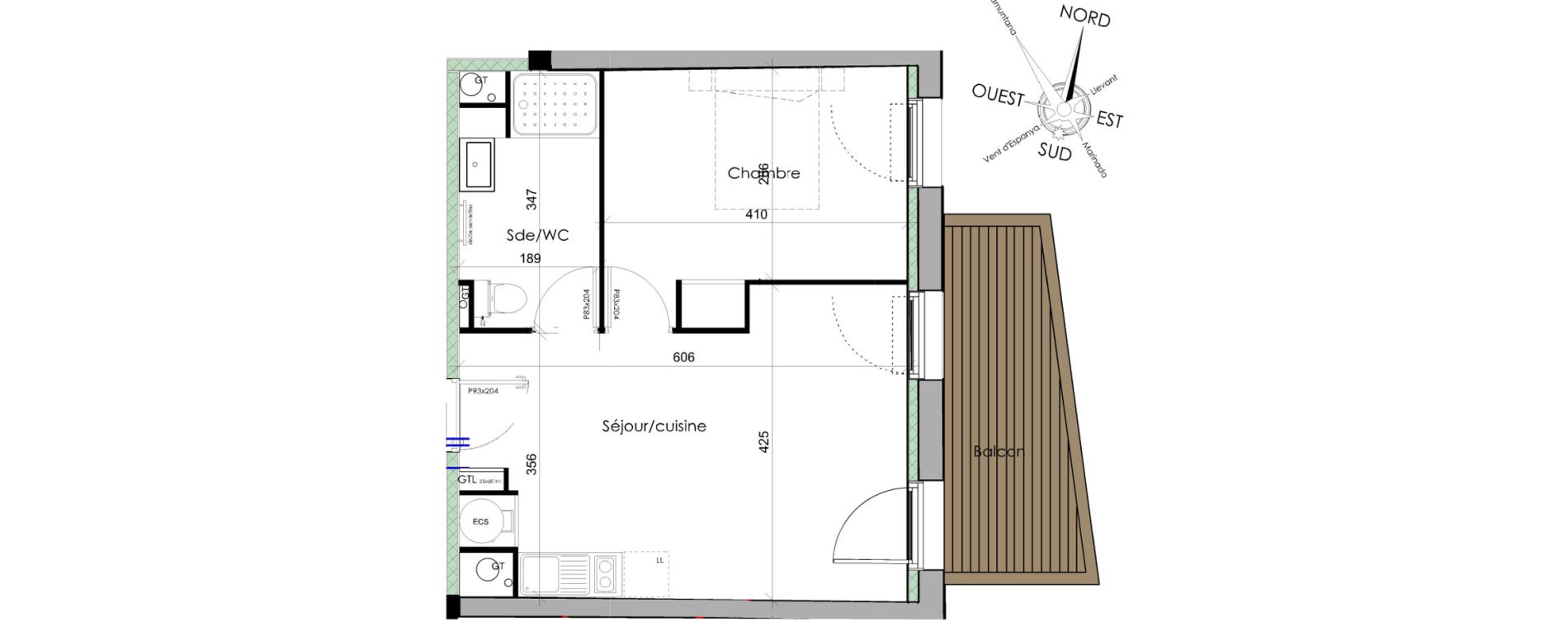 Appartement T2 bis de 68,40 m2 &agrave; Font-Romeu-Odeillo-Via Centre
