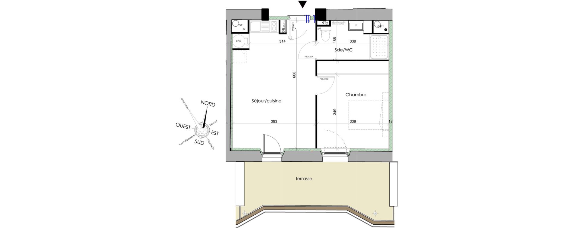 Appartement T2 de 43,00 m2 &agrave; Font-Romeu-Odeillo-Via Centre