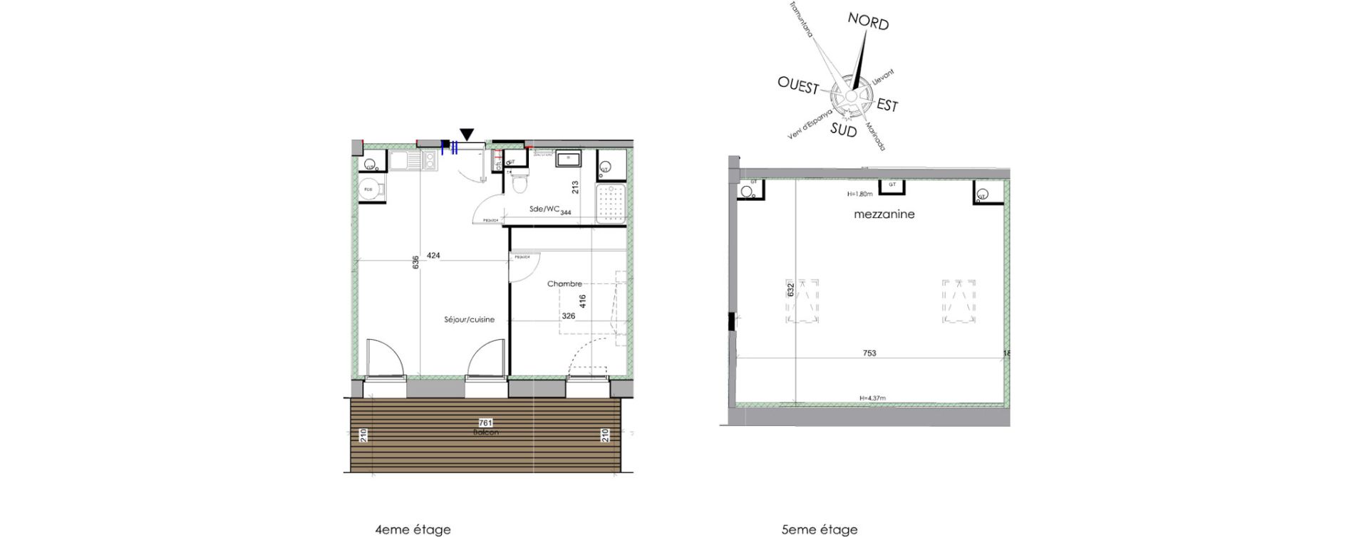 Appartement T2 bis de 89,30 m2 &agrave; Font-Romeu-Odeillo-Via Centre