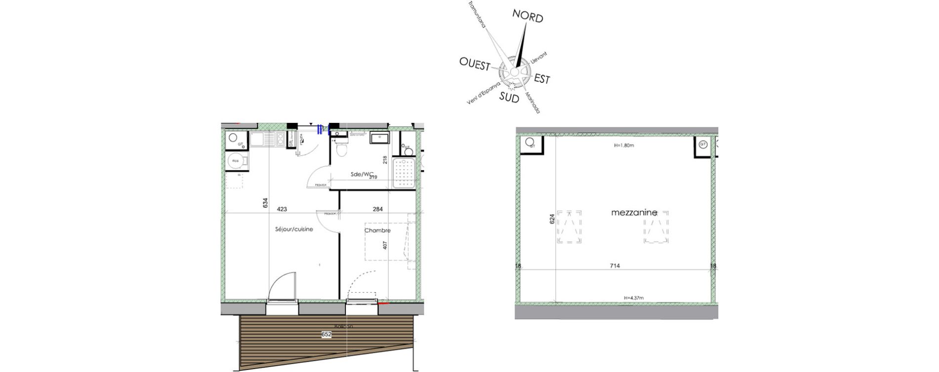 Appartement T2 bis de 83,50 m2 &agrave; Font-Romeu-Odeillo-Via Centre